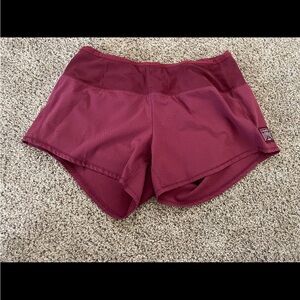 Oiselle Burgundy Athletic Shorts